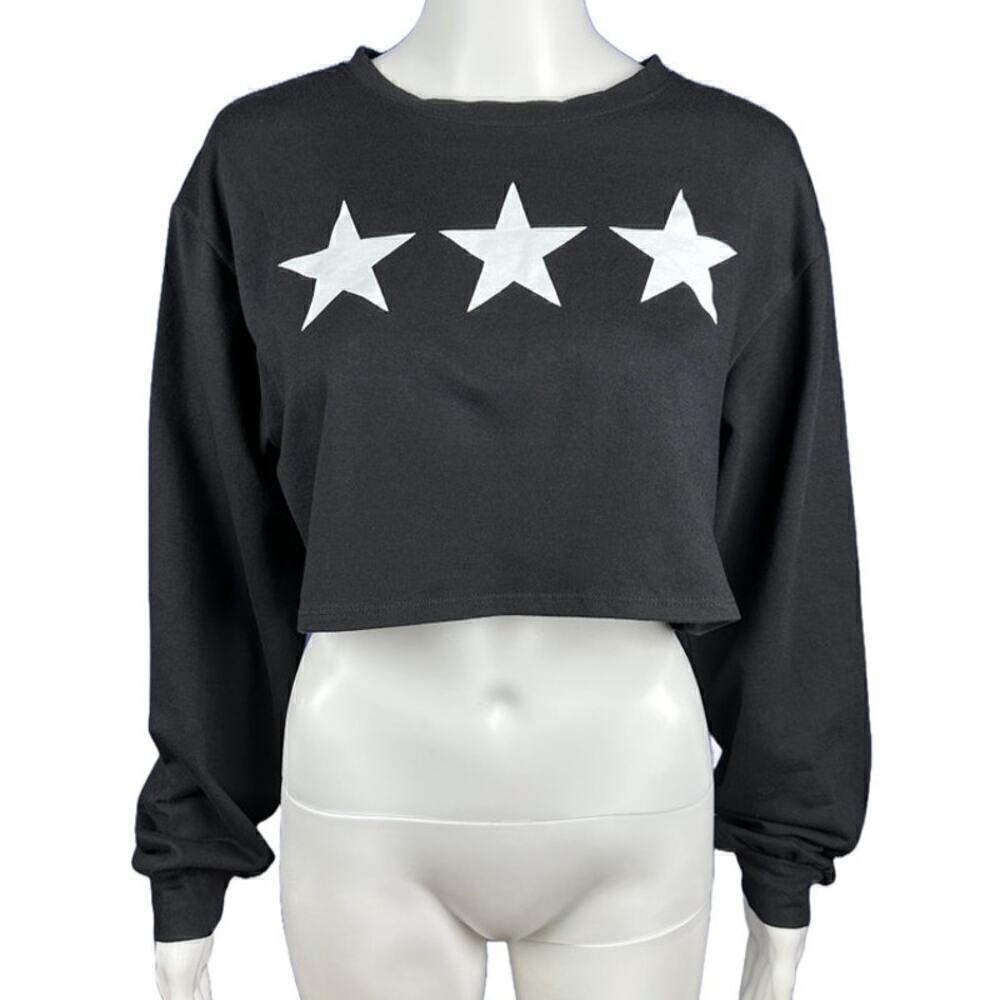 Blush Three Star Cropped Tee, Small​​​​​, NWT